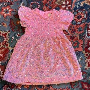 Lola + The Boys Velour Sequined Dress - Size 8